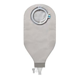 Coloplast SenSuraMio Two-Piece Click High Output Drainage Pouch, with Tap Outlet, 1160mL Capacity, 70mm Stoma, Clear, Yellow