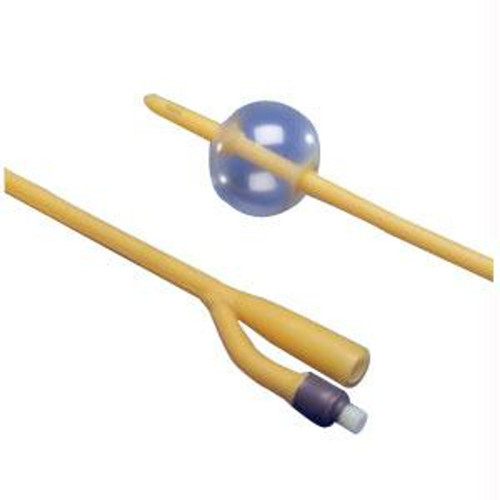 Kendall KenGuard 2-Way Silicone-Coated Latex Foley Catheter 18Fr 16" L, 30cc Balloon Capacity