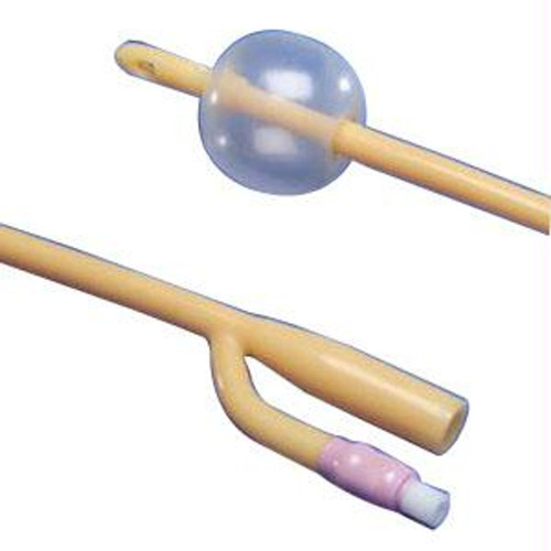 Kendall Healthcare Dover 2-Way Silicone Elastomer-Coated Latex Foley Catheter 16Fr 16" 30cc Balloon Capacity