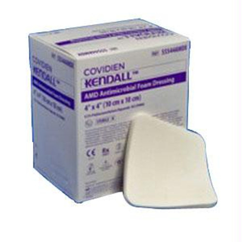 Kendall AMD Antimicrobial Polyurethane Foam Dressing 4" x 8"