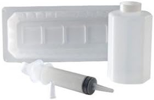 Kendall Piston Syringe Irrigation Tray 1200cc, 60cc Syringe, Lidded Kendall Piston Syringe Irrigation Tray 1200cc, 60cc Syringe, Lidded