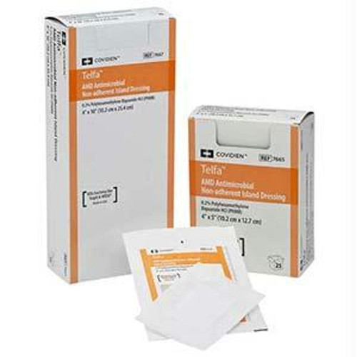 Kendall Telfa AMD Antimicrobial Dressing, Sterile, Non-Adherent, 1s, 3" x 8"