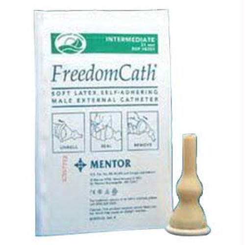 Coloplast Freedom Cath® Male External Catheter with Kink-Resistant Nozzle, Intermediate, 28mm dia, Latex, Wholesale Only