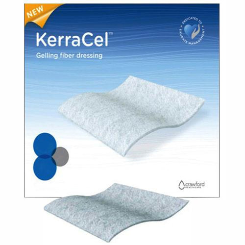 Crawford KerraCel Gelling Fiber Dressing, Absorbent, 6" x 6"
