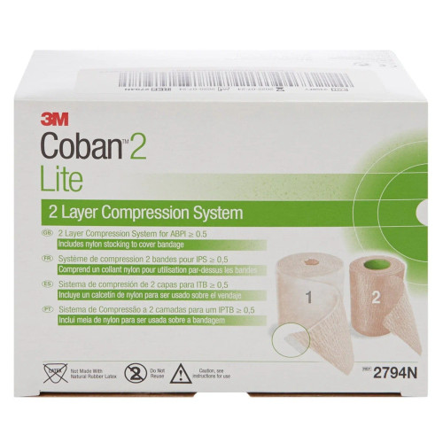 3M Coban Compression System, 2-Layer Lite, Latex-Free, Tan