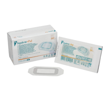 Tegaderm film dressing with non-adherent pad 2-3/8" x 4", water-proof, sterile