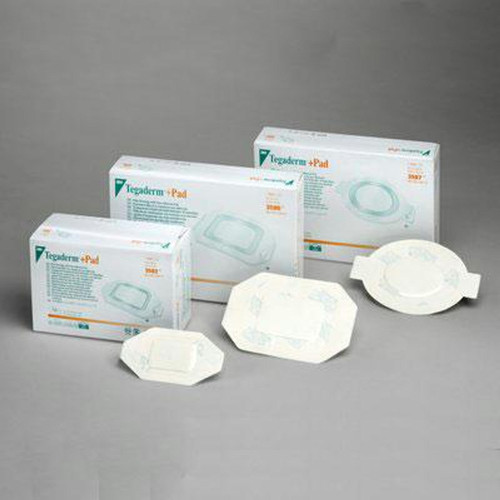 3M Tegaderm Film Dressing with Non Adherent Pad, Waterproof, Sterile 3-1/2" x 6"