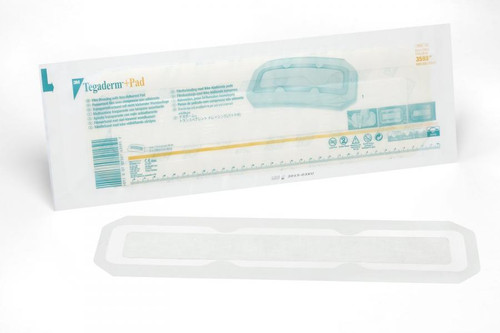 Tegaderm film dressing with non-adherent pad 3-1/2" x 13-3/4", water-proof, sterile