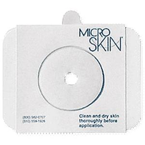 Cymed Two-Piece Pre-cut MicroSkinAdhesive Barrier with 3mm Thin MicroDerm Washer 7/8" Stoma Opening, Transparent, Durable, Breathable, Waterproof