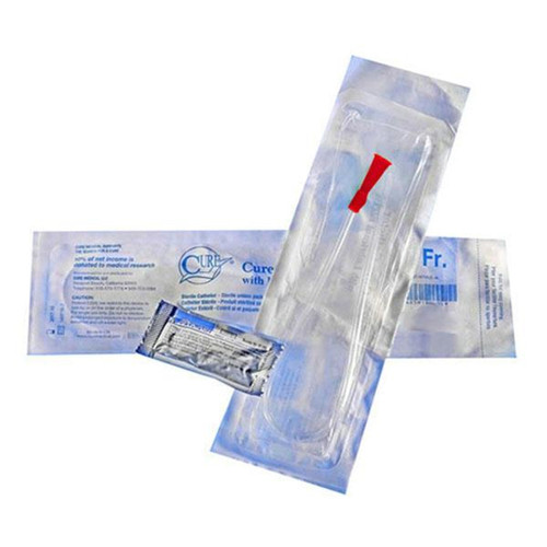Cure Pocket Coude Intermittent Catheter, Male, 16Fr, 16"