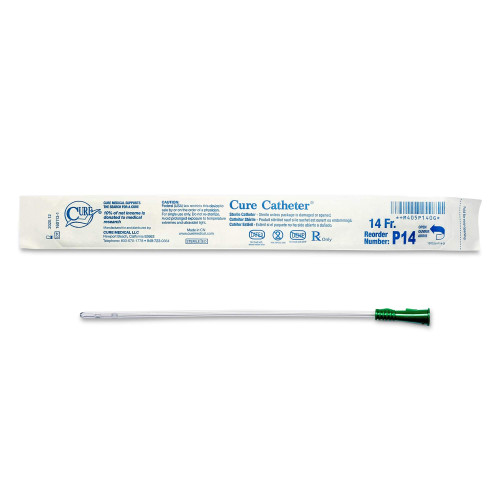 Cure Pediatric Straight Intermittent Catheter 14 Fr 10"