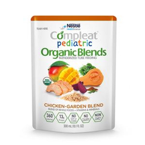 Nestle CompleatPediatric Nutritional Formula, Organic Blends, Chicken Garden Based, 10.1 oz