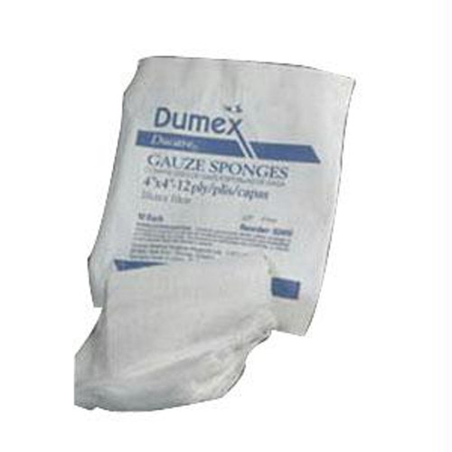 Derma Science DuCareWoven Gauze Sponge, 12-Ply, Sterile, 'H'-Fold, 8" x 4"