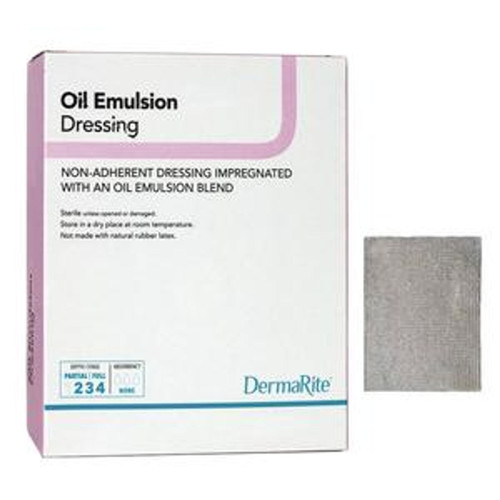 Dermarite Oil Emulsion Non-Adherent Wound Dressing, 3" x 3"