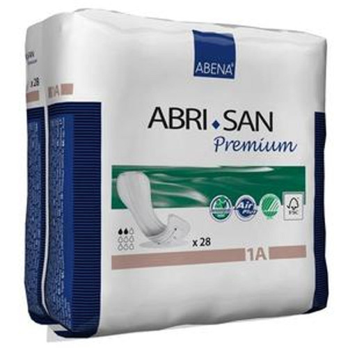 Abena Abri-San Premium Incontinence Pad, Size 1A, 200mL Absorbency, 10cm x 28cm Abena Abri-San Premium Incontinence Pad, Size 1A, 200mL Absorbency, 10cm x 28cm