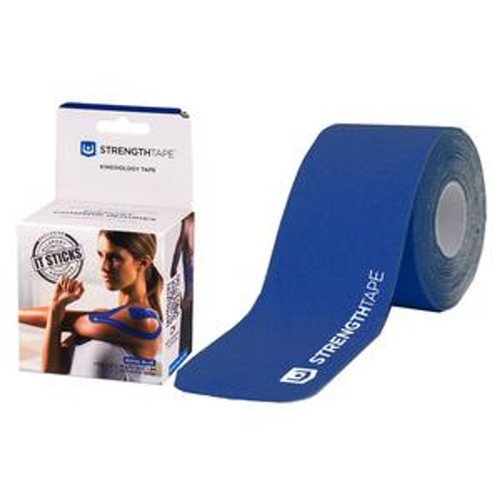 Carex StrengthTapeKinesiology Tape, 5M Precut Roll, 2" x 16' 4" Royal Blue