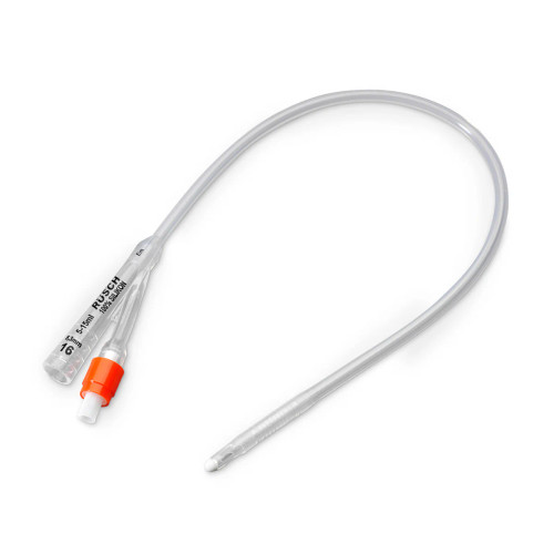 Teleflex Medical Inc Silkomed 2-Way Foley Catheter 16Fr 5cc Balloon Capacity, 16" L, Orange Tip, Latex-free