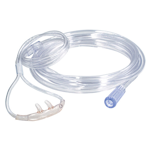 Oxygen Cannula, Pediatric, Clear With 7 Ft Tubing