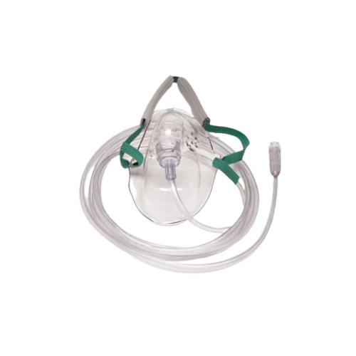 Adult Elongated Mask With 7' Tubing, Over-the-ear Style