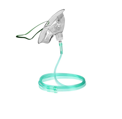 Elongated  Adult Oxygen Mask W/7' Safety Tube