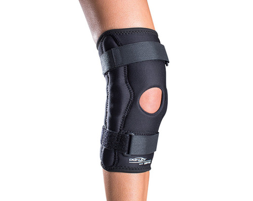 DJO Advantage Sport Stabilized Hinged Orthopedic Wrap, 13" to 15" Knee, Small/Medium