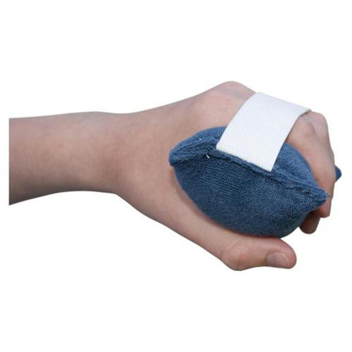 Medline Palm Grip, with Elastic Strap, 2.5" x 4.5" Blue