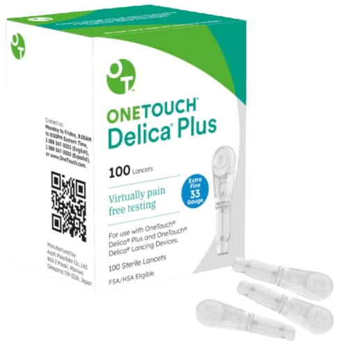 One Touch DelicaPlus Lancets 33G 100ct