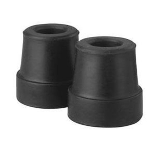 Medline Industries GuardianCane Tip with Reinforcing Metal Insert 5/8" I.D, for Large Base Canes, Black