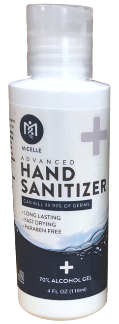 Micelle Hand Sanitizer 4oz 70% Alcohol