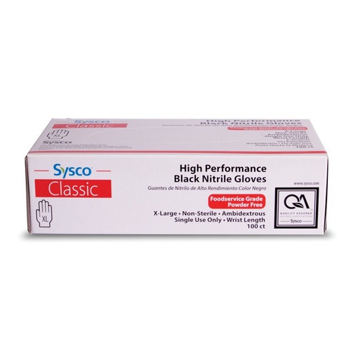 Sysco Nitrile Gloves XL Bx of 100