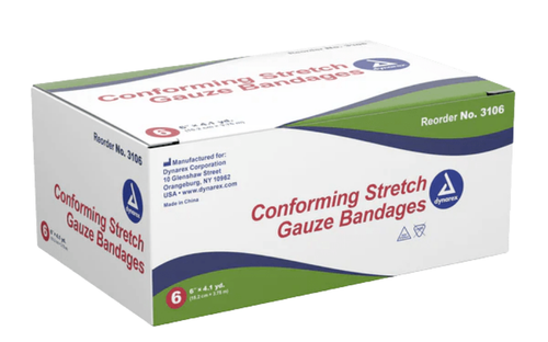 Stretch Gauze Bandage Roll N/S 6 - 8/6/Cs (48)