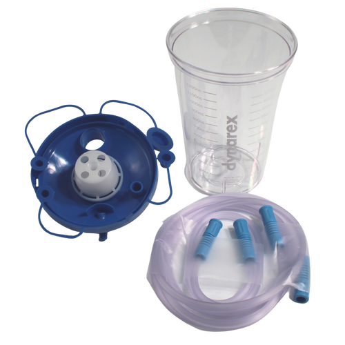 Suction Canister (Hi-Flow) W/Lid 1200cc - Each