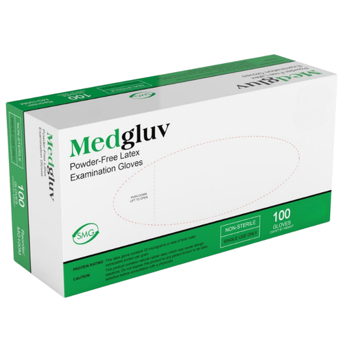 Medgluv Latex Exam Gloves Large