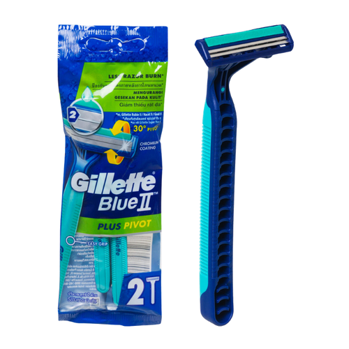 Gillette Blue II Pivot Razor 2 Pack