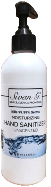 Sivan Mousturizing Hand Sanitizer 8.5oz 75% Unscented