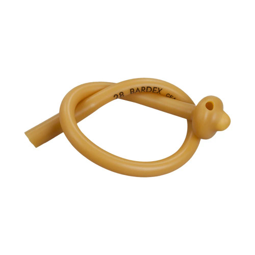 Bard Pezzer Mushroom Latex Catheter, Two Eyes, Sterile, Single-Use, Proportionate Head, 20Fr
