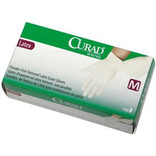 Curad Non-sterile Powder-free Textured Latex Exam Glove Large