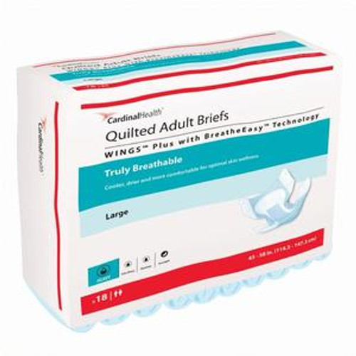 WINGS Plus Quilted Brief with BreatheEasy Technology, Large, 45" - 58" Case of 72 WINGS Plus Quilted Brief with BreatheEasy Technology, Large, 45" - 58" Case of 72