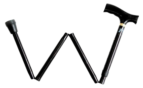 ProBasics Offset Folding Cane Black