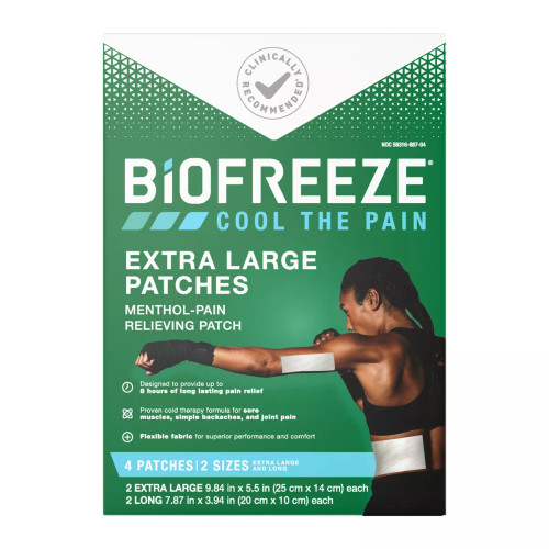 Biofreeze X-Large Patch 4ct