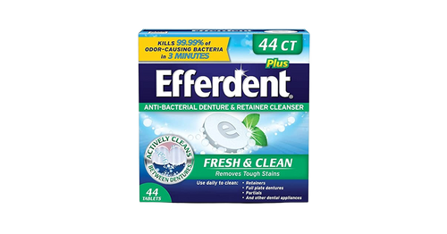 Efferdent Anti-Bacterial Denture Cleanser Tablets Fresh & Clean 44ct