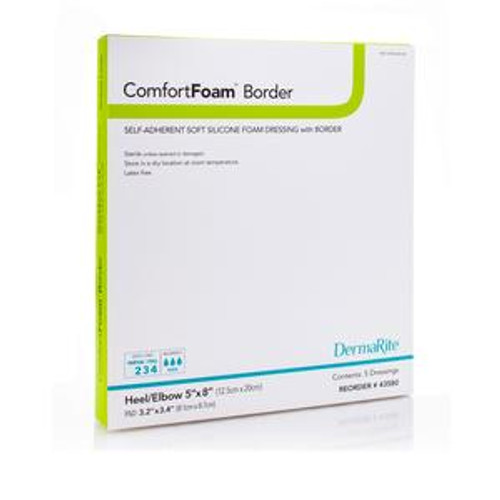 ComfortFoam Silicone Border Foam Dressing, 2" x 2"