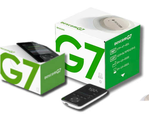 Bundle Dexcom G7 Receiver Medicare/Medicaid STK-AT-013 +  Dexcom G7 Sensor Retail 1/ea STP-AT-012