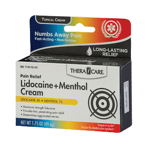 TheraCare Non-Greasy Lidocaine + Menthol Cream
