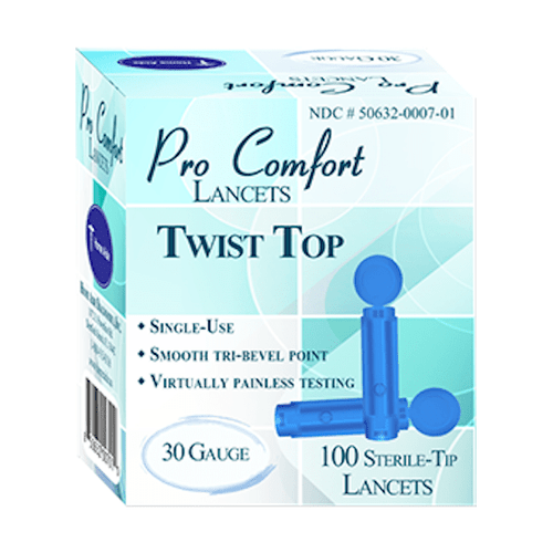 ProComfort Twist Top 30G Lancet Short Dated EXP: 5/26