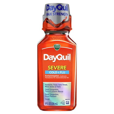 Vicks DayQuil Cold & Flu Relief Liquid 8 oz