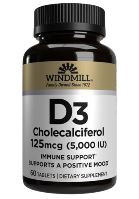 Vitamin D3 5000 IU Bone & Immune Support Tablets 60ct