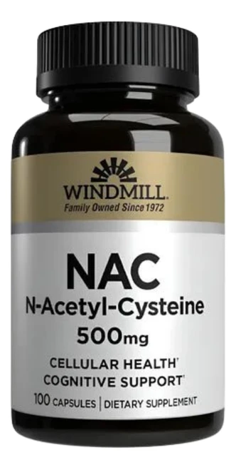 Windmill NAC N-Acetyl-Cysteine 500 mg Capsules