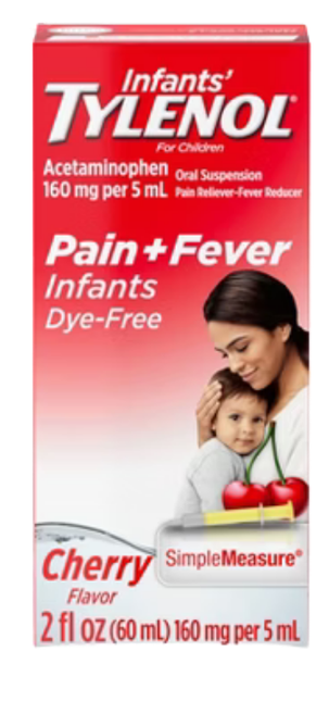 Tylenol Infant Dye Free Syrup Cherry 2oz
