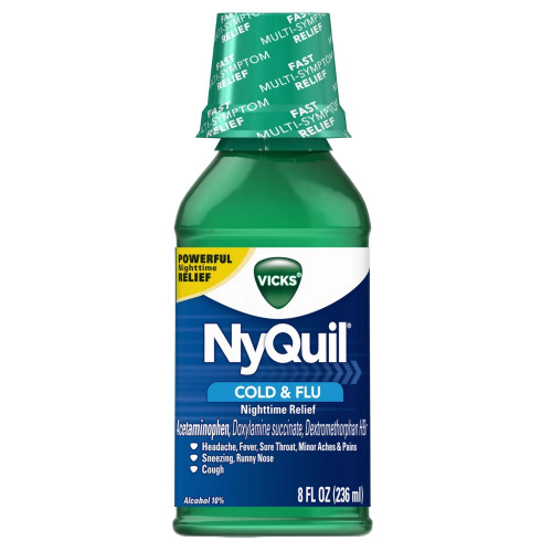 Vicks NyQuil Cold & Flu Relief Liquid 8 oz